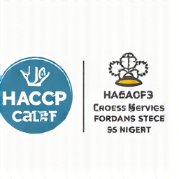 Logo de certification HACCP et ISO, symbolisant les normes de qualité alimentaire et de gestion.